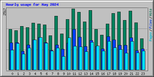 Hourly usage for May 2024
